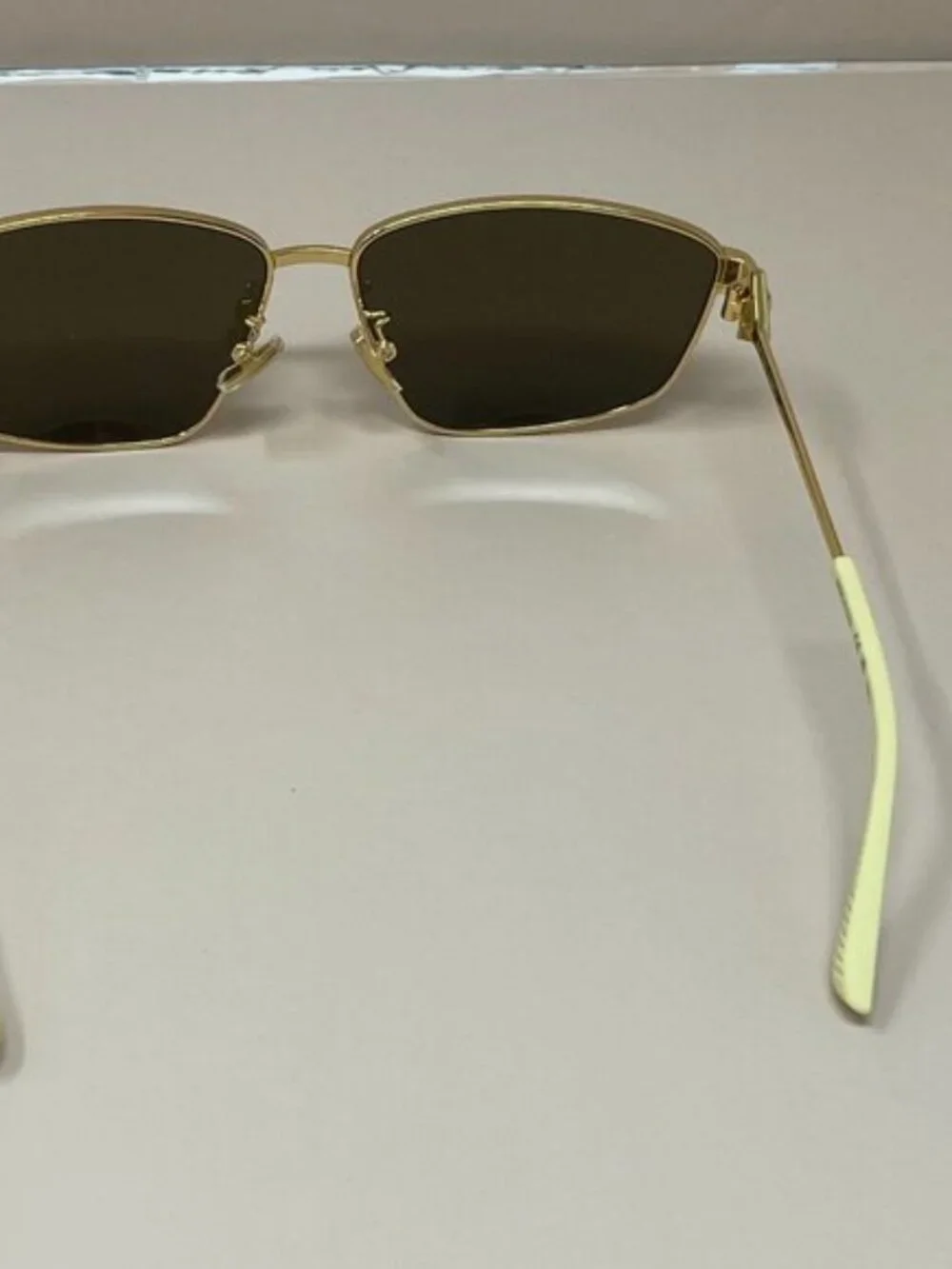 Bottega Veneta | Gold Turn Square Sunglasses